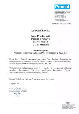 Autoryzacja Promat