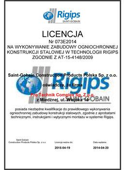 Licencja Rigips